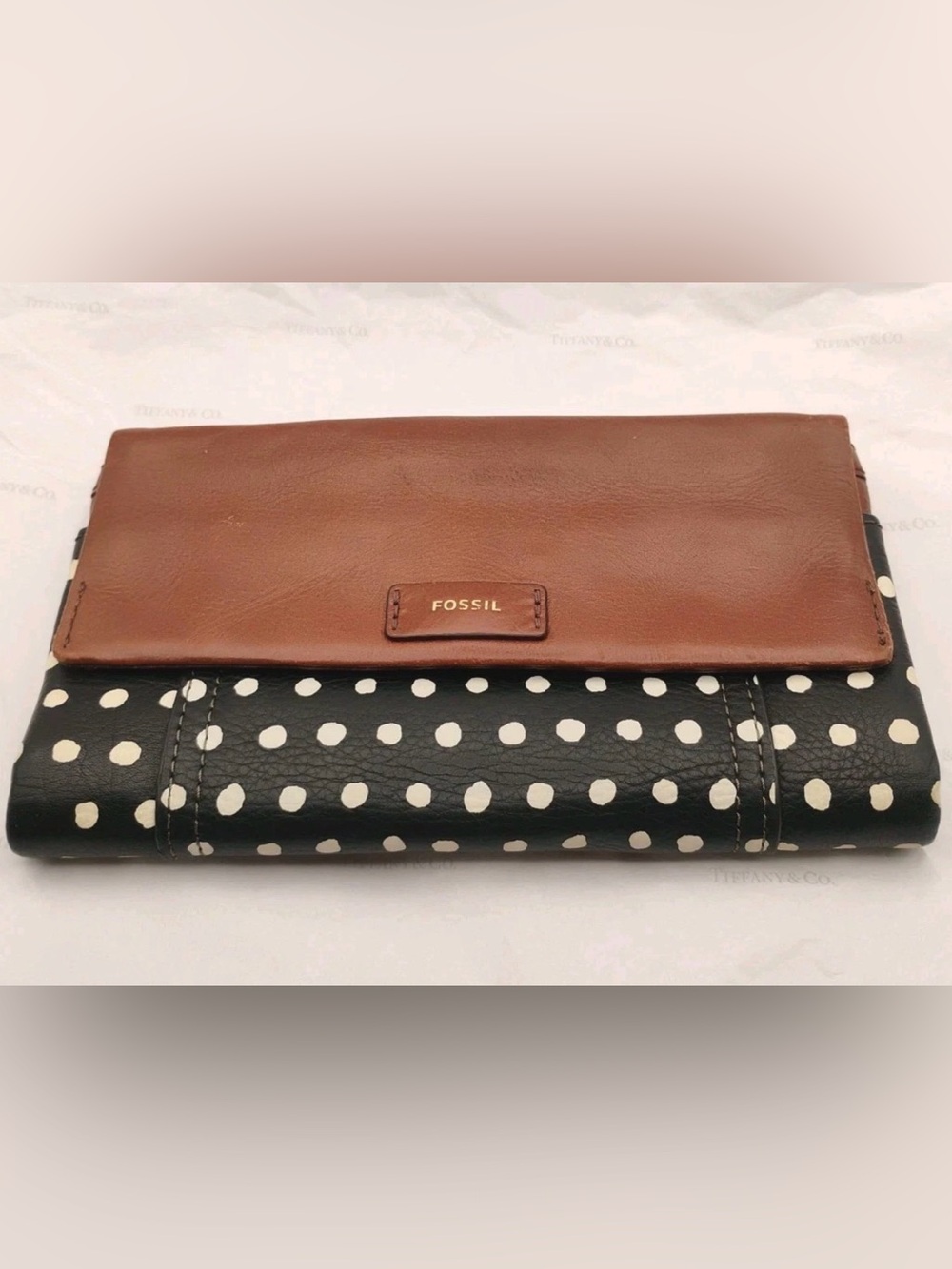 Fossil Sydney Polka Dot Wallet